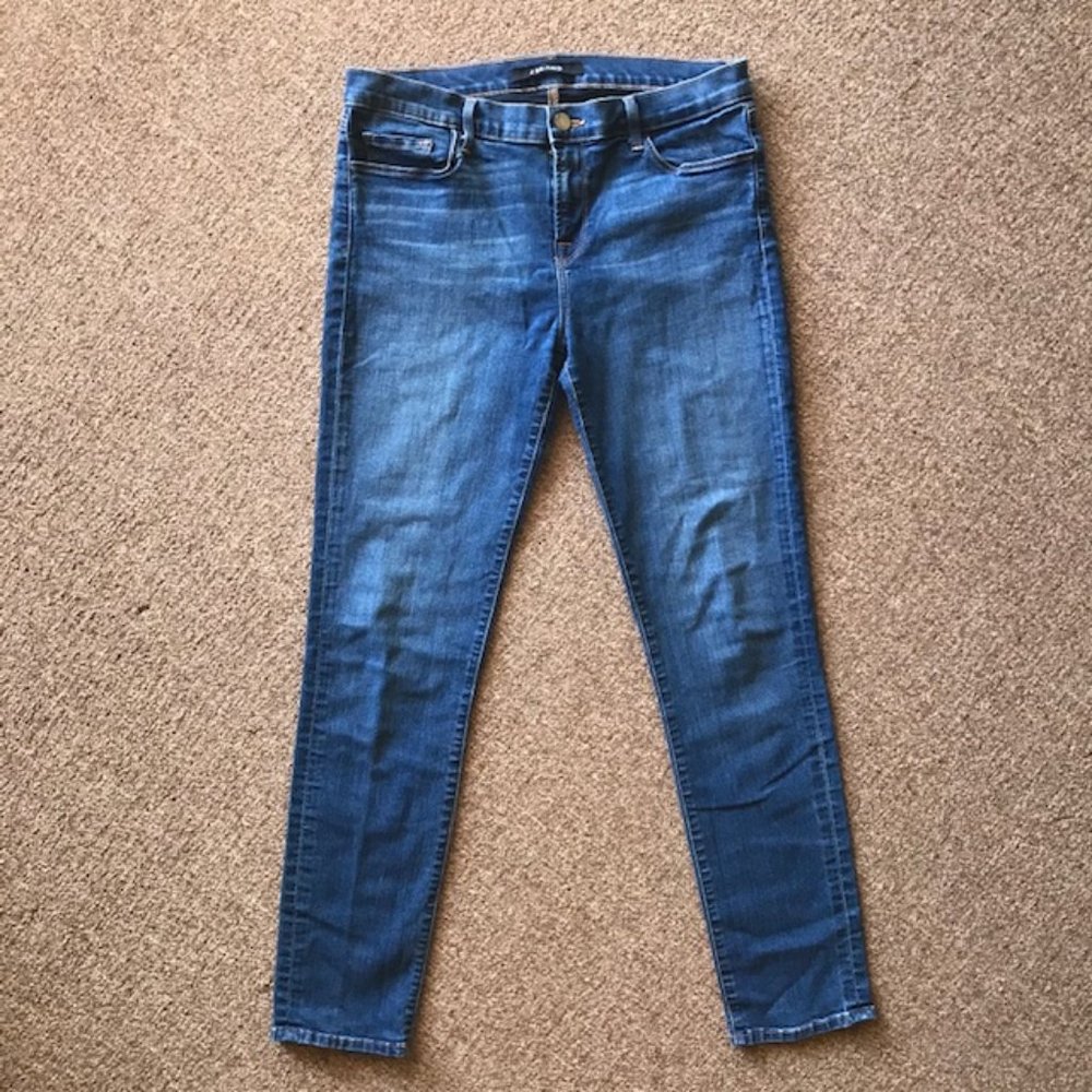 JBrand Mid-Rise Ankle-length stretch jeans